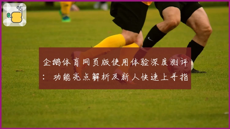 企鹅体育网页版使用体验深度测评：功能亮点解析及新人快速上手指南